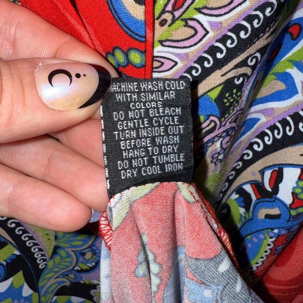 Snap Red Paisley Maxi Dress - Picture 8 of 8